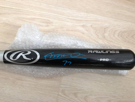 Vladimir Guerrero Jr - Baseball bat Signed