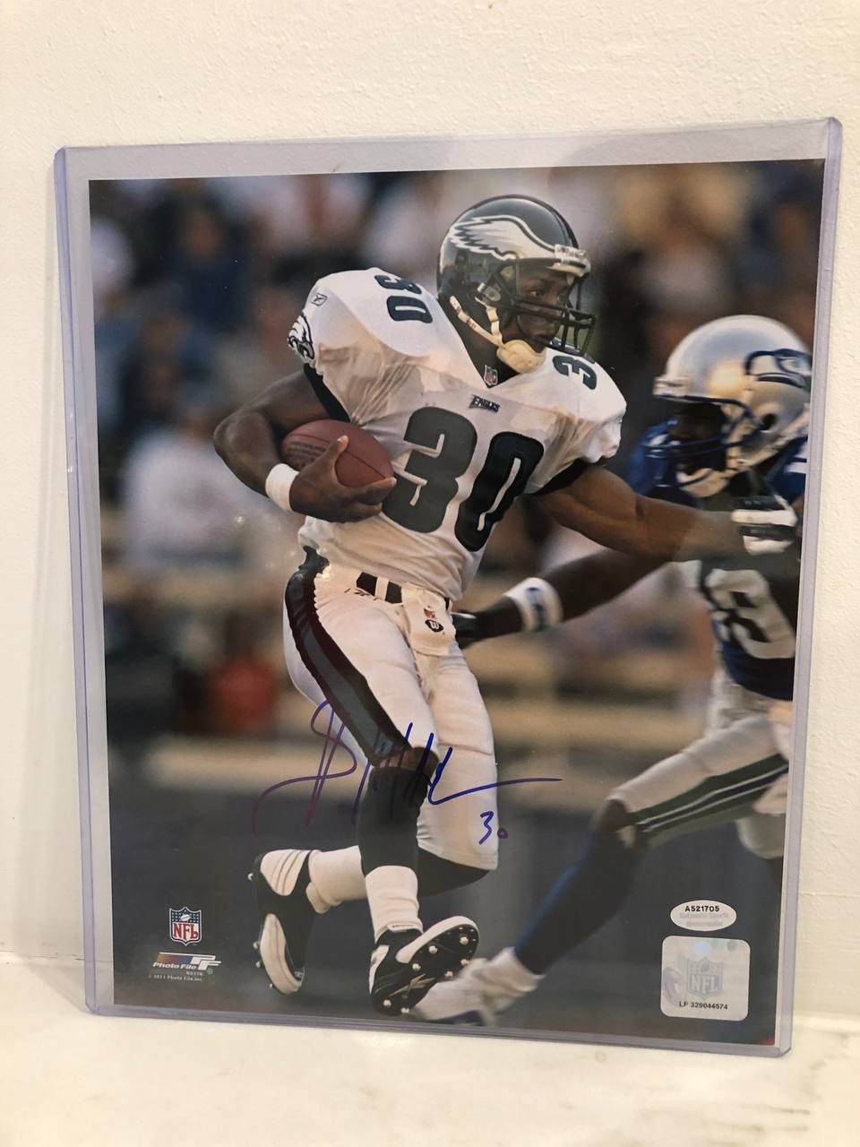 Brian Mitchell - Signed poster Football