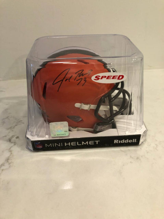 Joe Thomas - Signed Mini Football Helmet